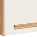 Ver imagem 2 de Armario Aéreo de Cozinha Basculhante 80 Cm 1 Porta Intenza Nicioli Freijó/off White