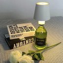 Ver imagem 6 de Luminaria Abajur de Garrafa Led Recarregavel Iluminaçao 3 Tons Ajustavel Decoraçao Mesa Escrivaninha