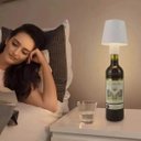 Ver imagem 5 de Luminaria Abajur de Garrafa Led Recarregavel Iluminaçao 3 Tons Ajustavel Decoraçao Mesa Escrivaninha