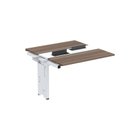 Ver imagem 1 de Complemento de Mesa Plataforma para Coworking para 2 Pessoas 120x140 120cm Industrial Walnut e Branco Marrom