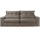 Ver imagem 5 de Sofá com Chaise B002 3 Lugares Retrátil e Reclinável 230cm Caramelo Meu Sofá Online