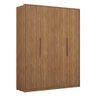 Guarda Roupa Casal 4 Portas e 3 Gavetas Attore - Amêndola Touch - 9