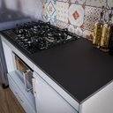 Ver imagem 2 de Balcão para Cooktop 1,05m 4 Bocas 1 Nicho com 1 Porta e Gaveta Turim Branco