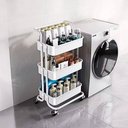 Ver mais imagens de Carrinho Organizador Multiuso com Rodas 3 Prateleiras