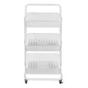 Ver imagem 4 de Carrinho Organizador Multiuso com Rodas 3 Prateleiras