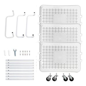 Carrinho Organizador Multiuso com Rodas 3 Prateleiras