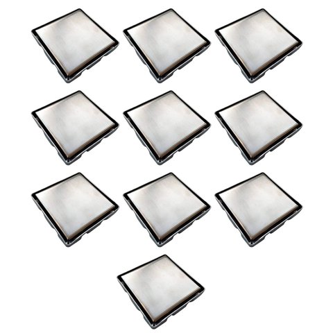 Ralo Oculto 15x15 Invisivel Inox Kit 10 Unidades Banheiro Lavabo Anti Odor Lavanderia Cozinha Seguro