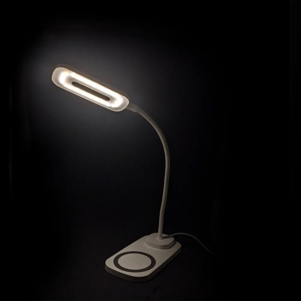 Luminária de Mesa LED Carregamento Sem Fio Induçao Celular Touch
