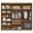 Ver imagem 4 de Guarda Roupa Casal Ambiente Dalila 32215pe Amendola Off White Flex com Pés - Demóbile