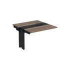 Ver imagem 1 de Complemento de Mesa Plataforma para Coworking para 2 Pessoas 130x140 130cm Industrial Walnut e Preto Marrom