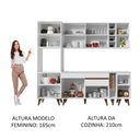 Ver imagem 6 de Armário de Cozinha Completa 235cm Branco Reims Madesa 02