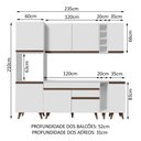 Ver imagem 4 de Armário de Cozinha Completa 235cm Branco Reims Madesa 02
