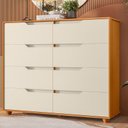 Ver mais imagens de Guarda Roupa Casal Mercure 6 Portas e Cômoda Doble 08 Gavetas Cinamomo Off White Flex - Móveis