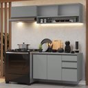 Ver imagem 1 de Armário de Cozinha Compacta Suspenso 200cm Cinza Nice Madesa 11