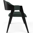 Ver imagem 6 de Kit 4 Cadeiras Sala de Jantar Estar Living Estofada Suran L02 Preto Suede Verde Musgo - Lyam Decor