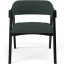 Ver imagem 3 de Kit 4 Cadeiras Sala de Jantar Estar Living Estofada Suran L02 Preto Suede Verde Musgo - Lyam Decor