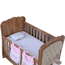 Ver imagem 3 de Kit de Berço Lençol + Fronha Percal de Algodão Menino Menina 2 Peças:safari Rosa