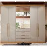 Guarda Roupa Casal 6 Portas com Espelho Giardino Amendola Touch/nude Prime Tx - Demóbile - 10