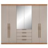 Guarda Roupa Casal 6 Portas com Espelho Giardino Amendola Touch/nude Prime Tx - Demóbile - 9