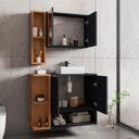 Ver imagem 4 de Conjunto Banheiro Catalina Preto Fosco Naturalle