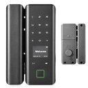 Ver imagem 2 de Fechadura Digital Eletronica Porta Inteligente App Celular Senha Biometria Cartao Rf Segurança Casa