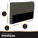 Ver imagem 6 de Cabeceira Casal King Size Estofada para Cama Box Glass Veludo Tabaco