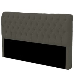 Cabeceira Casal King Size Estofada para Cama Box Glass Veludo Tabaco - 5
