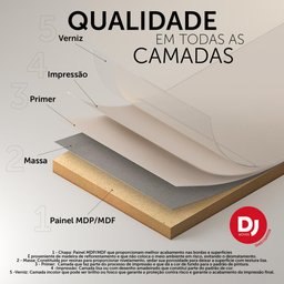 Rack para Tv até 50 Polegadas 1 Porta Dj Móveis Eric Carvalho Nobre Griz - 9