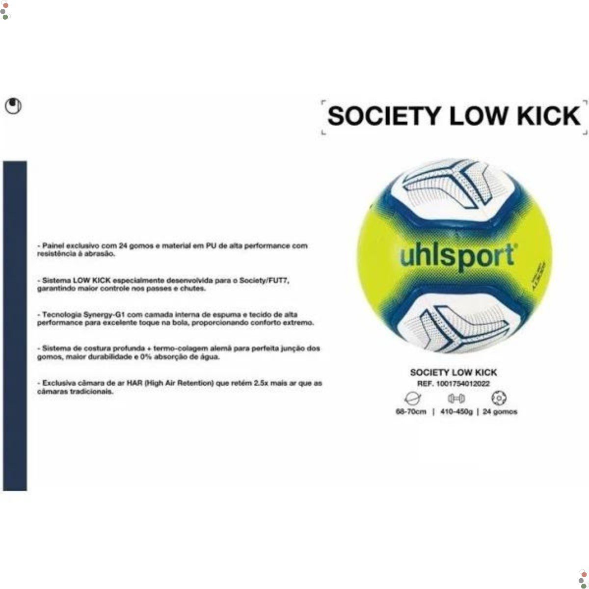 Bola De Futebol Uhlsport Society Low Kick - Lançamento 1001754012022 - 5