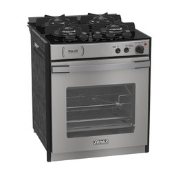 Fogão Embutir 4 Bocas Gaudí Platinum Vitreo Inox Gás Glp 127 V Venax 22103 - 1