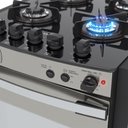 Ver imagem 3 de Fogão Embutir 4 Bocas Gaudí Platinum Vitreo Inox Gás Glp 127 V Venax 22103