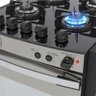 Fogão Embutir 4 Bocas Gaudí Platinum Vitreo Inox Gás Glp 127 V Venax 22103 - 3