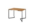Ver imagem 3 de Mesa Industrial Base Ferro Preto em V Tampo 137x90 Canela 4 Cadeiras Eames Madeira Assento Branco