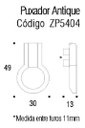 Ver imagem 5 de Puxador Antique Dourado Matte Zp5404.955 Zen Design