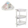 Porta Shampoo Porta Treco Pratileira Triangular de 3 Andares Branco - 6