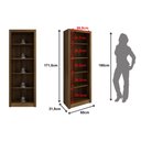 Ver imagem 5 de Kit 4 Peças com 1 Escrivaninha em L, 2 Estantes e 1 Balcão Nogal