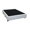 Cama Box Viúva 128 Tecido Sintético Branco Com Colchão Espuma Alegro Bello Box D28 Cinza - 3