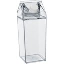 Ver imagem 1 de Garrafa Caixa de Leite Leiteira Home&co com Duas Tampas Acrilico 750ml 20x7x7cm Transparente