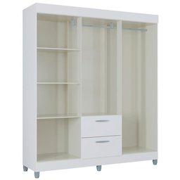 Roupeiro 6 Portas 915 Branco Poqq Branco - 8 Roupeiro 6 Portas 915 Branco Poqq Branco - 8