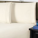 Ver imagem 2 de Jogo de Cama Lençol Casal Conforto Percal 300 Fios 3 Peças - Palha