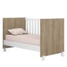 Dormitório Doce Sonho 3 Portas, Cômoda Trocador e Berço Mini Cama Carvalho/Branco com Rodízio e Colc - 8