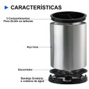 Ver imagem 6 de Porta Talheres Utensilios Base Giratoria Inox Bancada Cozinha Suporte Pia Mesa Organizaçao Limpeza M
