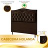 Cabeceira Estofada Holanda 0,90 Solteiro 2.0 Shop Das Cabeceiras Marrom Chocolate - 4
