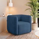 Ver imagem 3 de Poltrona Sala de Estar Decorativa Laguna Veludo Azul Marinho K01 - D'Rossi