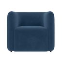 Ver imagem 5 de Poltrona Sala de Estar Decorativa Laguna Veludo Azul Marinho K01 - D'Rossi