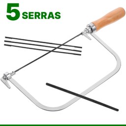 Mini Arco de Serra para Trabalhos Artesanais e Manuais 5 Lâminas Snel Ferramentas - 2