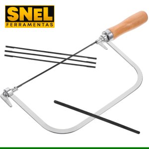 Mini Arco de Serra para Trabalhos Artesanais e Manuais 5 Lâminas Snel Ferramentas