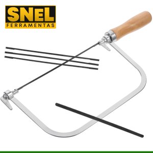Mini Arco de Serra para Trabalhos Artesanais e Manuais 5 Lâminas Snel Ferramentas