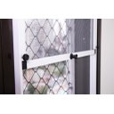 Ver imagem 6 de Tela Mosquiteira em Alumínio - Altura Regulável - Fumê - Kit C/ 2 Pçs