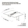 Complemento de Mesa Plataforma para Coworking para 2 Pessoas 150x140 - 3